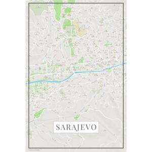 Sarajevo color térképe