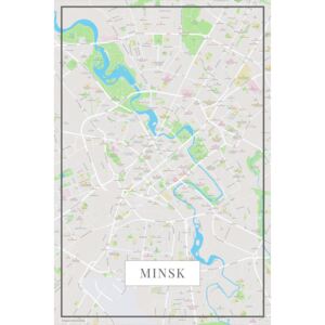 Minsk color térképe