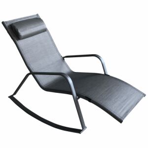 ALDERA Egymásra rakható szék, szín : fekete | sötétszürke