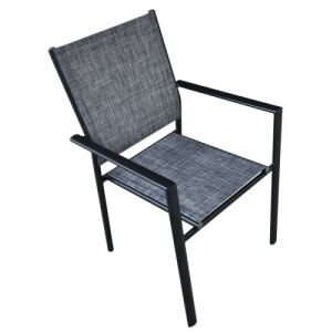 ALDERA Egymásra rakható szék, szín : fekete | sötétszürke