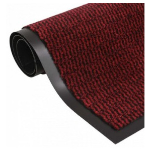 Négyszögletes szennyfogó szőnyeg 40 x 60 cm piros