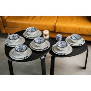 Black & blue 24 részes modern design porcelán étkészlet 6 személyre. Brand:Nora&#039;s design