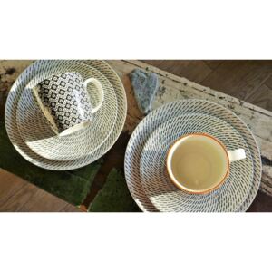 Retro star breakfast 12 részes modern design porcelán étkészlet 4 személyre. Brand:Nora&#039;s design