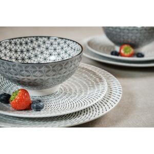 Retro star 6 részes modern design porcelán étkészlet 2 személyre. Brand:Nora&#039;s design