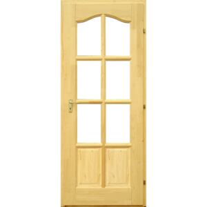 BELTÉRI AJTÓ FENYŐ XÉNA 90X210 CM JOBB, ÜVEGEZHETŐ