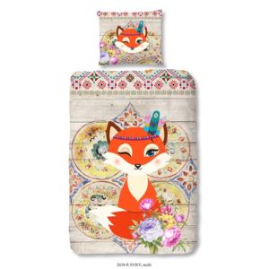 Foxy gyerek pamut ágyneműhuzat, 140 x 200 cm - Good Morning