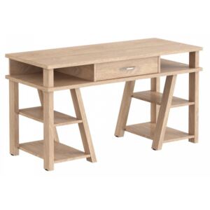 TAIPIT Comp Fiókos íróasztal polcokkal 140x60x78 cm - Devon Oak