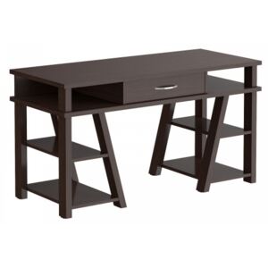 TAIPIT Comp Fiókos íróasztal polcokkal 140x60x78 cm - Wengge Magic