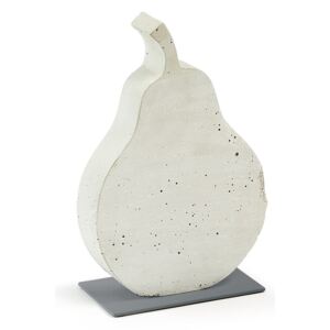 Sens Pear fehér cementezett dekoráció, 20 x 30 cm - La Forma