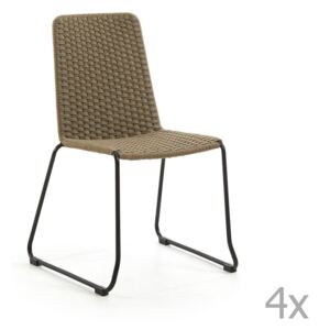Meggie 4 db-os bézsszínű székkészlet - La Forma