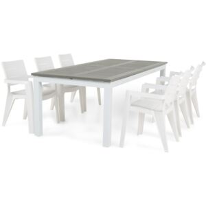 Asztal és szék garnitúra VG4021 Fehér