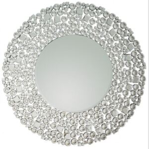 Marilou kerek tükör Swarovsky kristályokkal 90x90 cm