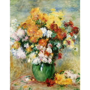Bouquet of Chrysanthemums, c.1884 Festmény reprodukció, Pierre Auguste Renoir
