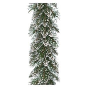 Karácsonyi girland, havas - Finley - 270 cm