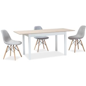 Horacy Bővíthető Asztal 125-170 cm Tölgy/Fehér