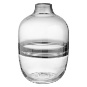 MIA-FLEUR üveg váza, szürke 25 cm