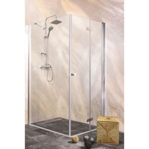 DUET II szögletes sarok zuhanykabin csuklóajtóval, jobbos kivitel