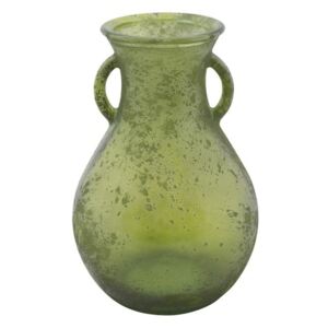 Anfora zöld újrahasznosított üveg váza, ⌀ 15 cm - Mauro Ferretti
