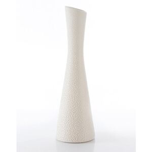Kerámia váza RISO 24x9x22 cm (krém színű váza)
