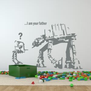 Falmatrica GLIX - Banksy "I am your father" 100 x 60 cm Szürke