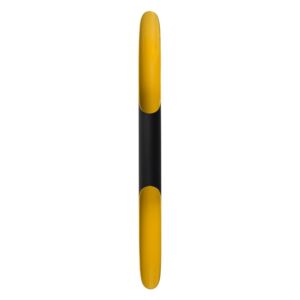 Modern henger alakú fém falilámpa, fekete-sárga - SAMOURAI