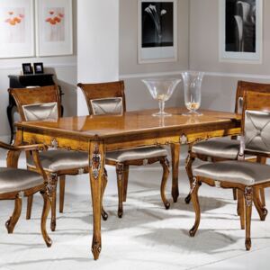 Prestigio 995-TI téglalap alakú étkezőasztal 170x90cm intarziás asztallappal