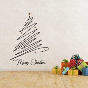 Falmatrica GLIX - Merry Christmas 120 x 90 cm Fekete és barna