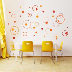 Falmatrica GLIX - Circles 3 x 30 x 55 cm Narancssárga