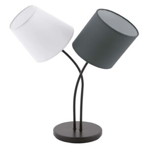 EGLO 95194 | Almeida Eglo asztali lámpa 47,5cm vezeték kapcsoló 2x E14 fekete, fehér