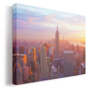 Empire State Building alkonyatkor, New York vászonkép