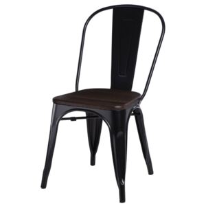 Paris Wood szék fekete - csiszolt fenyő