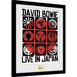 Keretezett Poszter David Bowie - Live In Japan