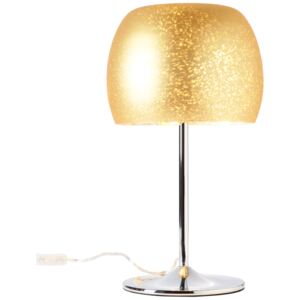 BRILLIANT 73949/16 | Gleam-BRI Brilliant asztali lámpa 44,5cm vezeték kapcsoló 3x E14 arany, króm