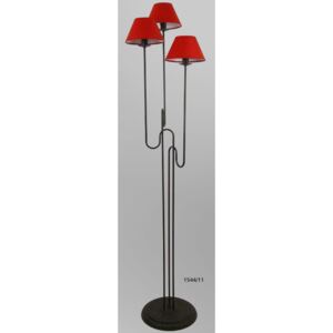 NAMAT 1544/11 | Tazo Namat álló lámpa 172cm kapcsoló 3x E27 fekete, piros, bordó