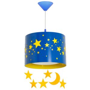 ALDEX 710G/11/D | Gwiazdy Aldex függeszték lámpa 1x E14 kék, sárga, fehér