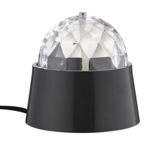 WOFI 879101106000 | Magic Wofi asztali lámpa 9cm kapcsoló színváltós 1x LED fekete, átlátszó