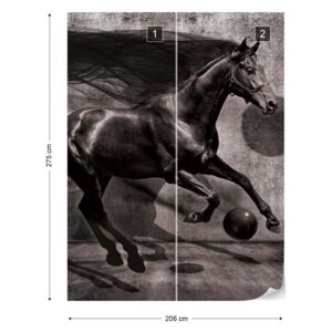 Fotótapéta GLIX - Ló 3D Nem szőtt tapéta - 206x275 cm