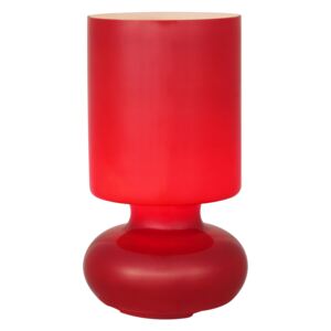 BRILLIANT 92975/01 | Fuerte Brilliant asztali lámpa 24cm vezeték kapcsoló 1x E14 piros, fehér