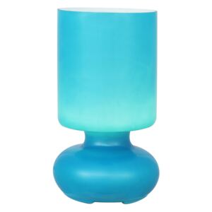 BRILLIANT 92975/03 | Fuerte Brilliant asztali lámpa 24cm vezeték kapcsoló 1x E14 kék, fehér