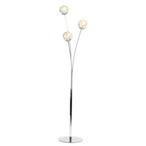 BRILLIANT 94855/15 | Joya Brilliant álló lámpa 141cm taposókapcsoló 3x G9 króm