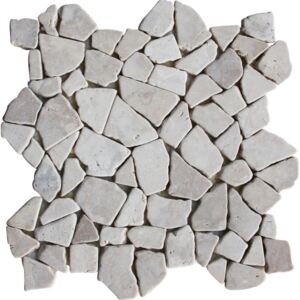 Mozaik burkolat KUTA WHITE 1m2 - márvány