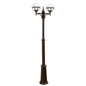 NORLYS 363BC | Bologna Norlys álló lámpa 165cm állítható magasság 2x E27 IP54 antikolt fekete, réz, átlátszó