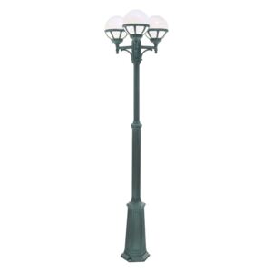 NORLYS 365BG | Bologna Norlys álló lámpa 165cm állítható magasság 3x E27 IP54 antikolt fekete, zöld, átlátszó