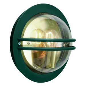 NORLYS 630BG | Bremen Norlys fali lámpa 1x E27 IP54 antikolt fekete, zöld
