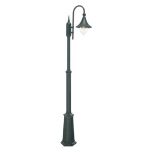 NORLYS 810B | Firenze Norlys álló lámpa 193cm állítható magasság 1x E27 IP54 fekete, átlátszó