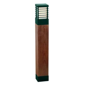 NORLYS 1410BG | Halmstad Norlys álló lámpa 85cm 1x E27 IP65 antikolt fekete, zöld, fa