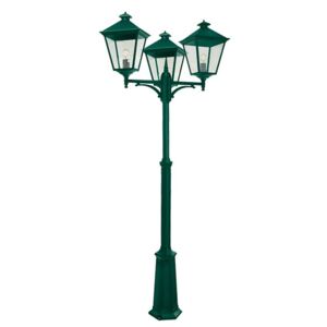 NORLYS 495BG | London-NO Norlys álló lámpa 191cm állítható magasság 3x E27 IP54 antikolt fekete, zöld, átlátszó