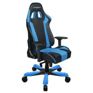 King irodai szék, fekete/kék