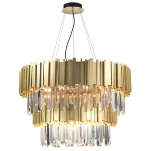 NOVA LUCE 81091718 | Baladona Nova Luce csillár lámpa 20x G9 arany, átlátszó