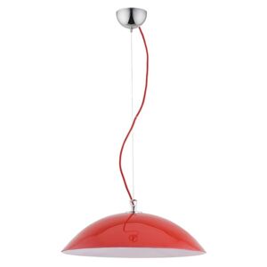 NOVA LUCE 62537 | Teglia Nova Luce függeszték lámpa kerek 1x E27 piros, fehér